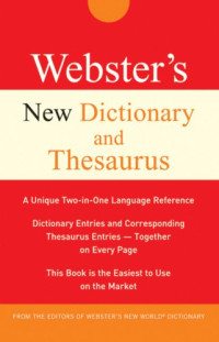 Image of webster's new dictionary and thesaurus